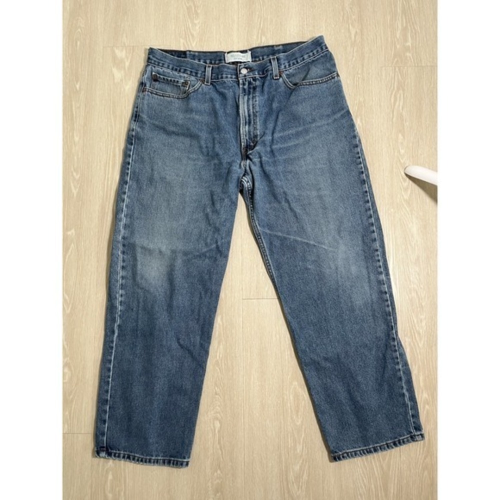 Levis 550 Jeans Mens 38x30 Blue Relaxed Tapered Medium Wash Y2K Denim